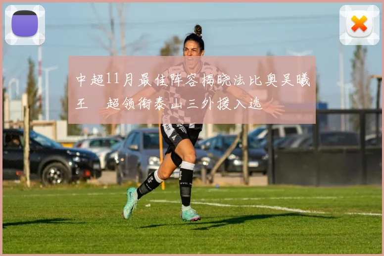 中超11月最佳阵容揭晓法比奥吴曦王燊超领衔泰山三外援入选