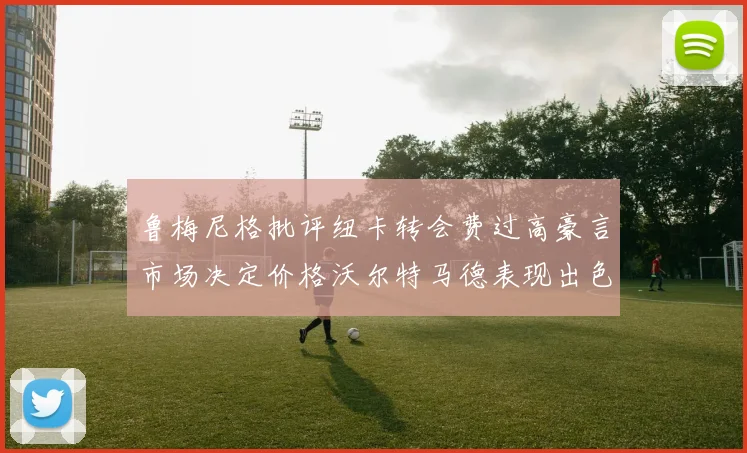 鲁梅尼格批评纽卡转会费过高豪言市场决定价格沃尔特马德表现出色